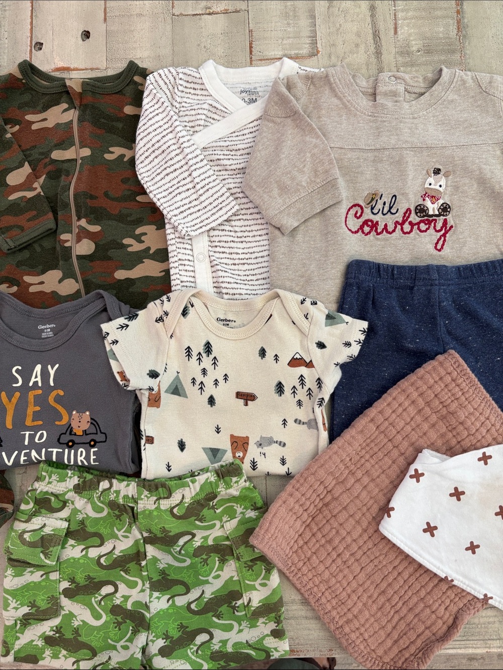 Carter’s 9 Piece 0-3 Months Baby Boy Bundle